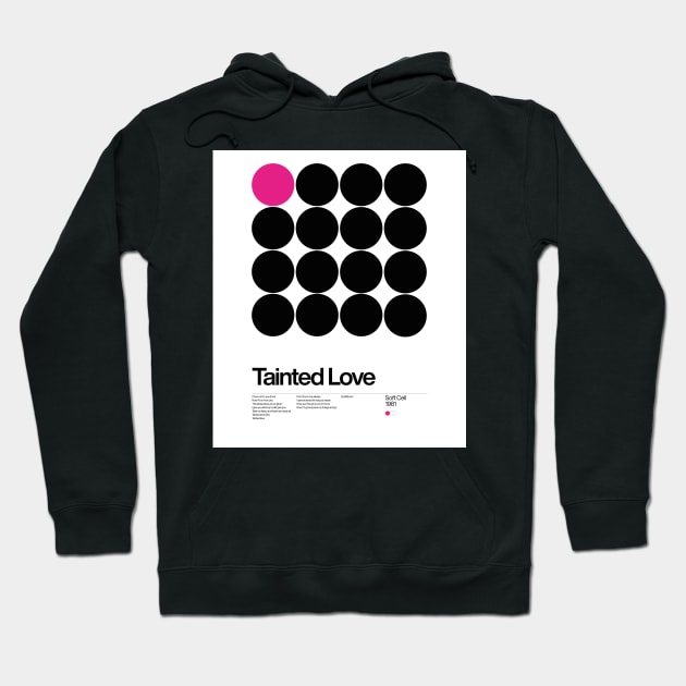 Tainted Love - Soft cell 1981, New Wave song Minimalistic Swiss Graphic Design Hoodie by sub88